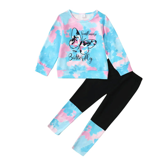 Butterfly Bliss Girls' Winter Outfit